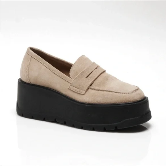 Free People Nico Platform Loafer in Cappuccino Suede, EU Size: 36 - Picture 8 of 16